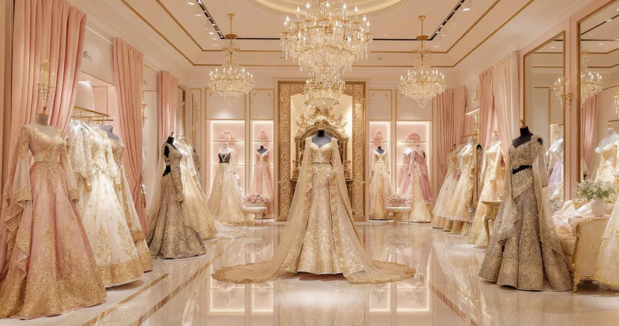 Seema Gujral Bridal Lehenga Silk Threads Bridal Couture