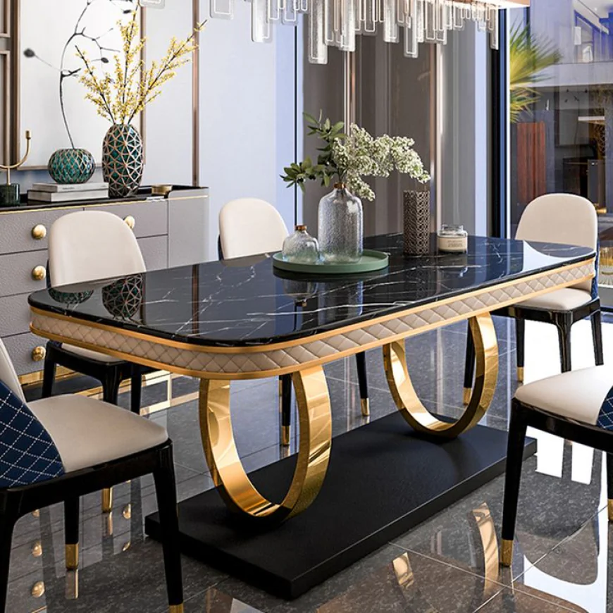 PVD Dining Table for Luxury and Modern Dining Spaces