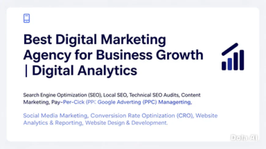 Best Digital Marketing Agency for Business Growth | Digital Analytic