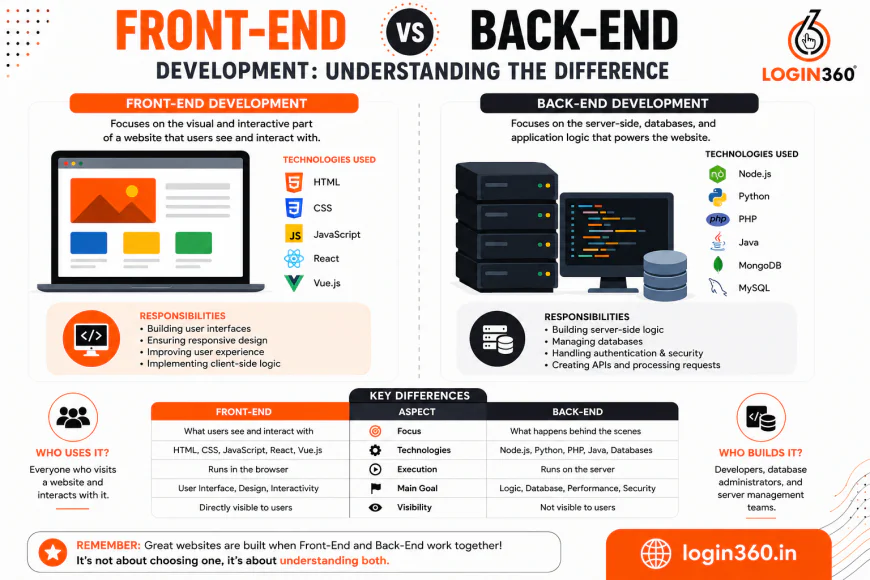 Front-End vs Back-End Development: Understanding the Difference