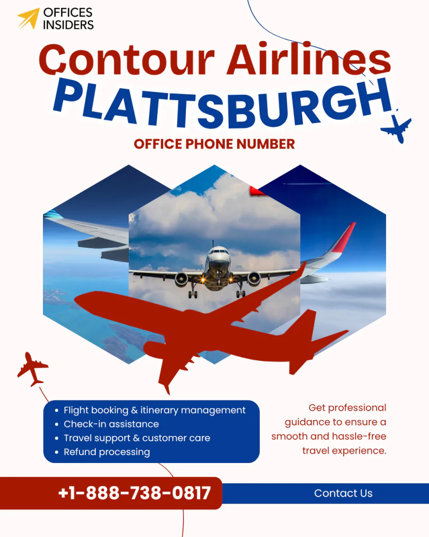 Contour Airlines Plattsburgh Office Phone Number +1-888-738-0817