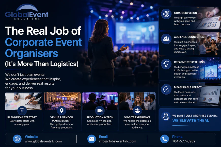 The Real Job of Corporate Event Organisers (It's More Than Logistics) |  Global Event Services LLC