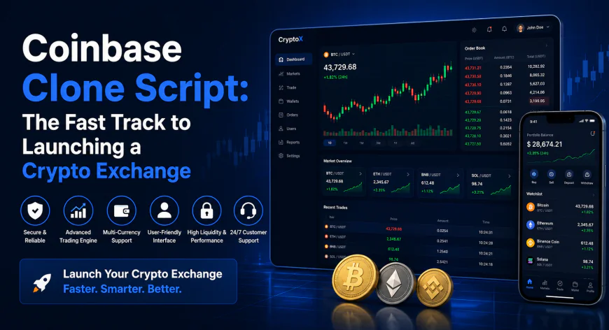 Coinbase Clone Script: The Fast Track to Launching a Crypto Exchange
