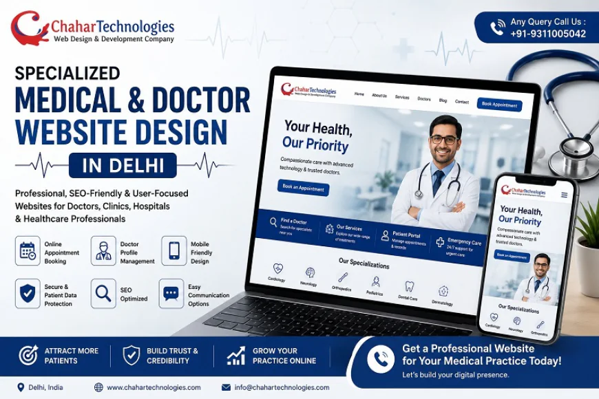 Chahar Technologies-Specialized Medical & Doctor Website Design in Delhi