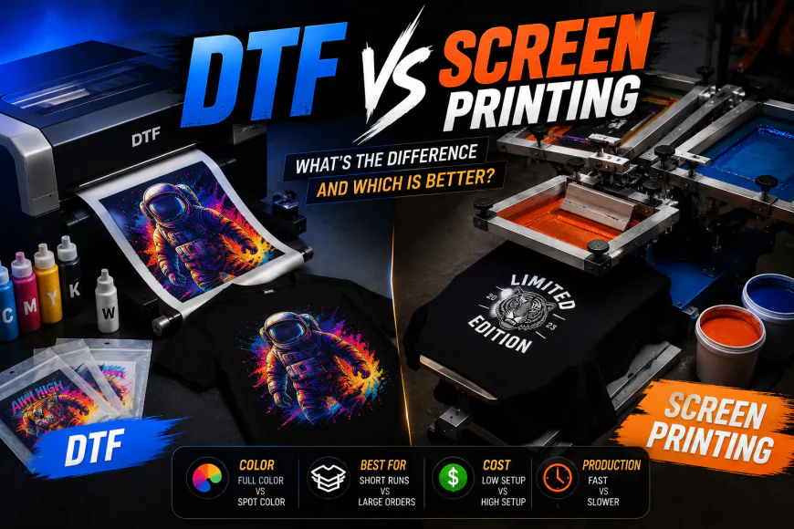 DTF vs Screen Printing: What’s the Difference and Which Is Better?