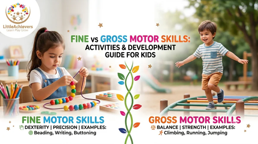 Fine vs Gross Motor Skills: Activities and Development Guide for Kids