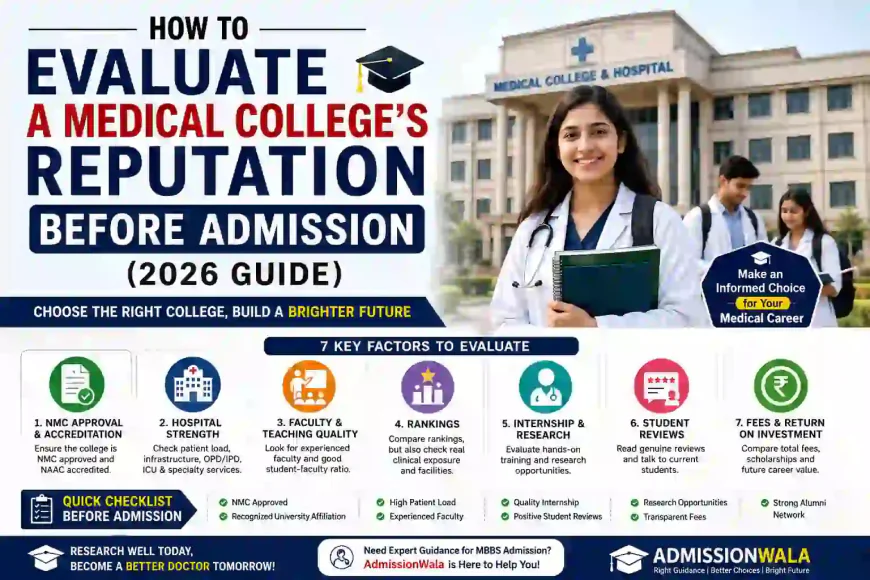 How to Evaluate a Medical College's Reputation Before Admission (2026 Guide)