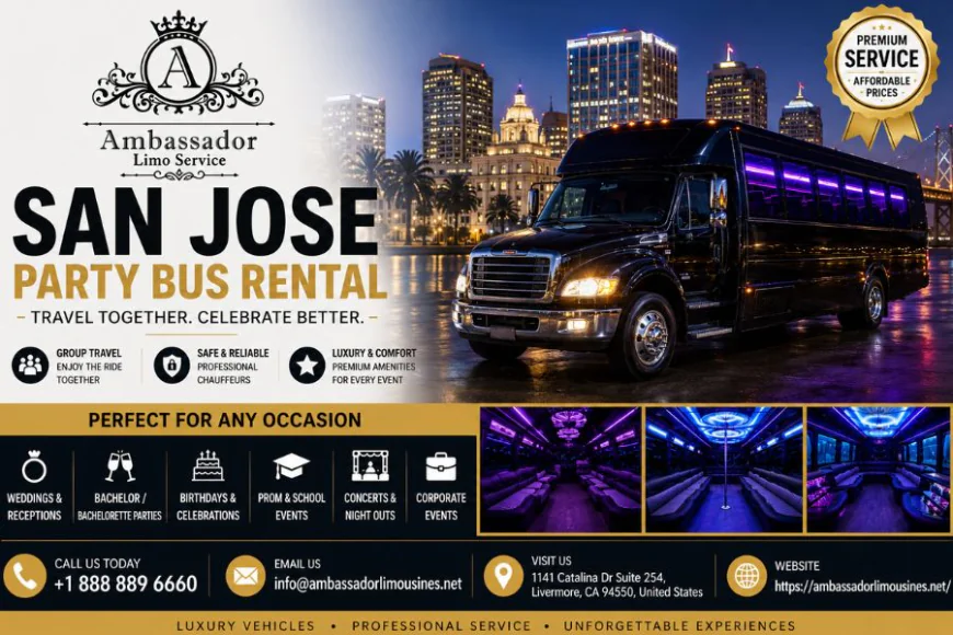 Best Party Bus Rental San Jose for Corporate and Private Events