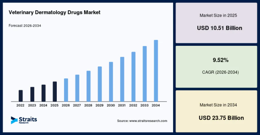 Veterinary Dermatology Drugs Market Growth Trends 2026–2034