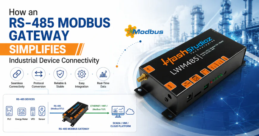 How an RS-485 Modbus Gateway Simplifies Industrial Device Connectivity