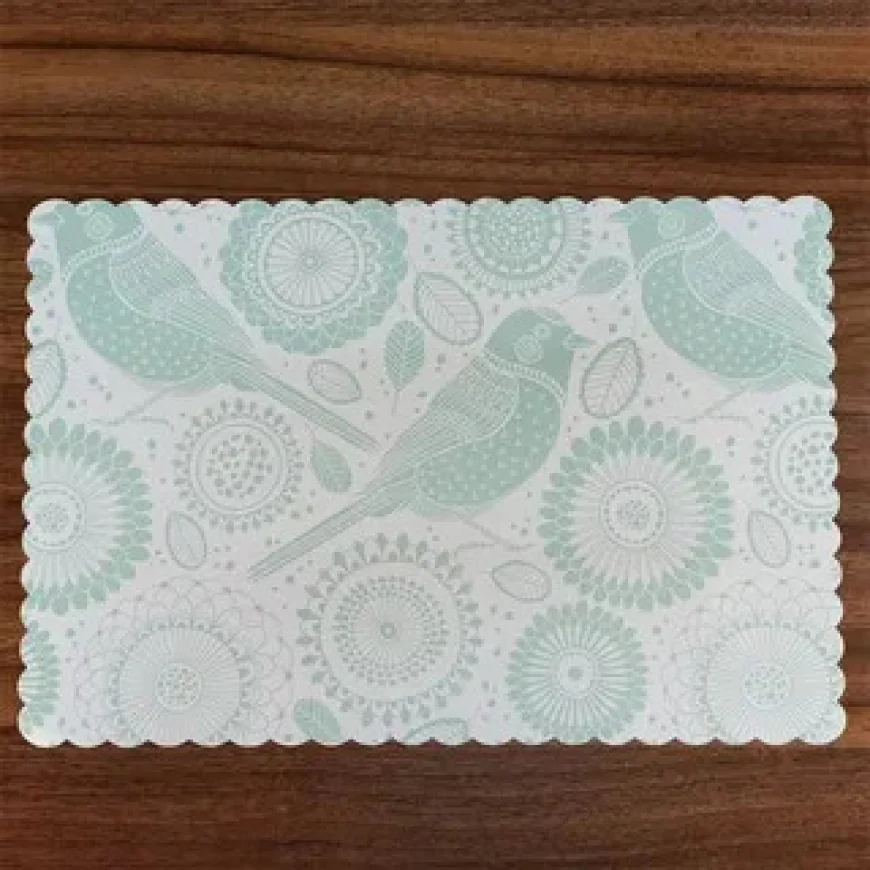 Custom placemats guide for home and cafe tables