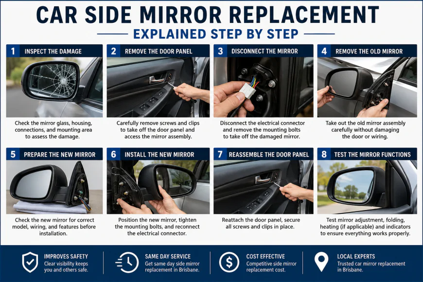 Car Side Mirror Replacement Explained Step by Step