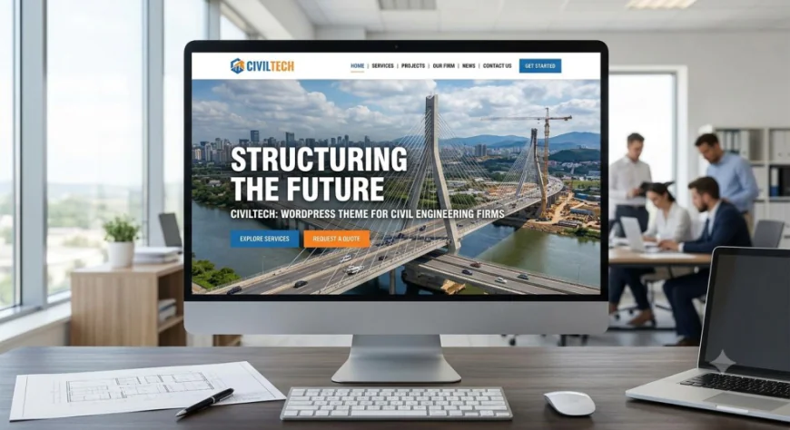 Responsive Construction Company WordPress Themes for Building Contractors