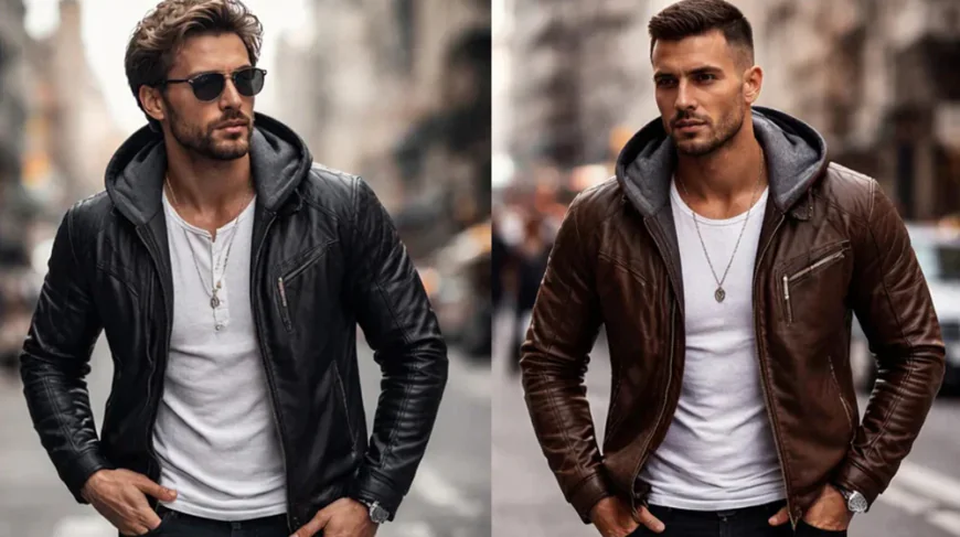 The Ultimate Guide to Men’s Hooded Leather Outerwear