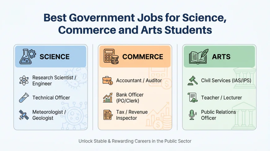 Best Government Jobs for Science, Commerce and Arts Students