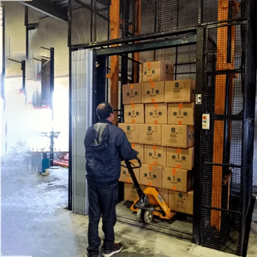 Twin Mast Hydraulic Goods Lift | Avcon System