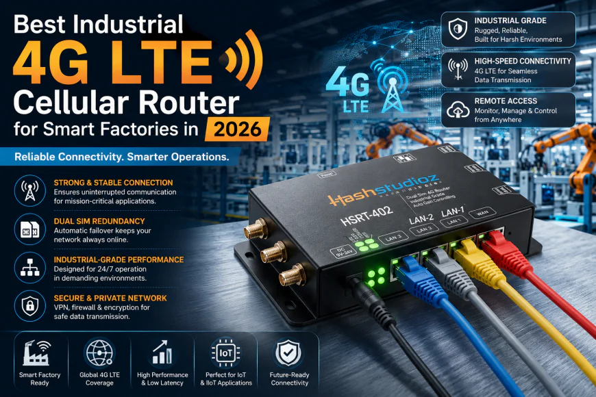 Best Industrial 4G LTE Cellular Router for Smart Factories in 2026