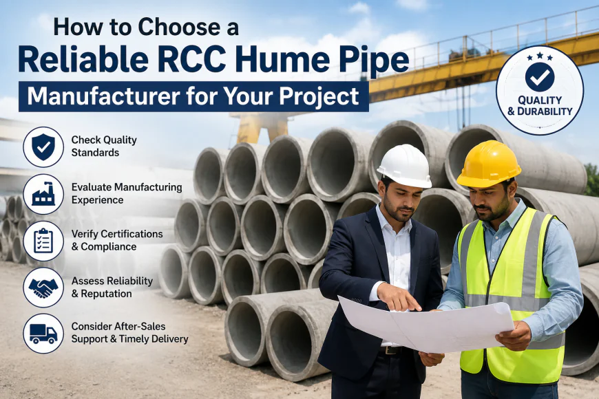 How to Choose a Reliable RCC Hume Pipe Manufacturer for Your Project