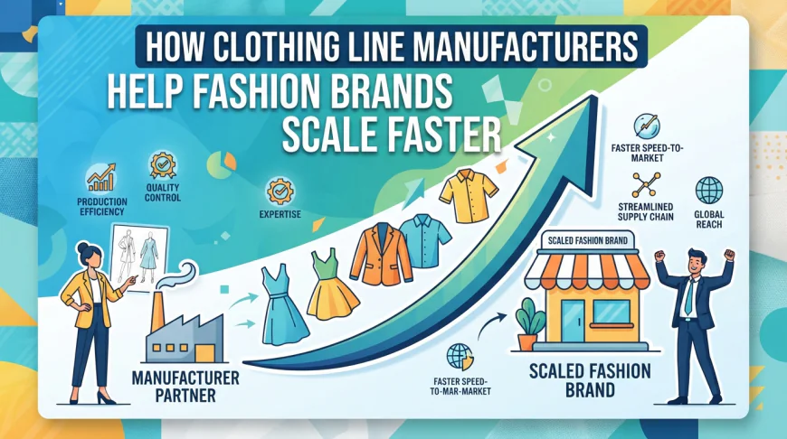 How Clothing Line Manufacturers Help Fashion Brands Scale Faster