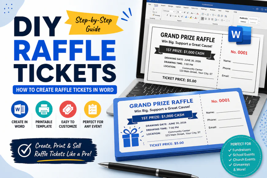 DIY Raffle Tickets: How to Create Raffle Tickets in Word (2026 Guide)