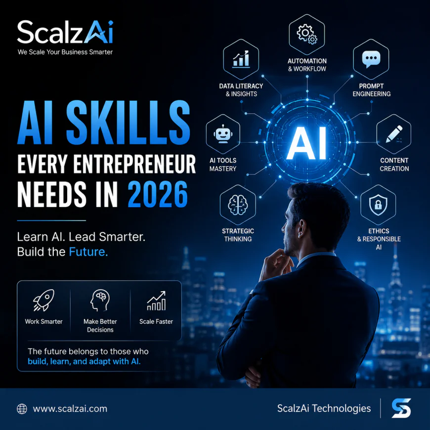 AI Skills Every Entrepreneur Needs in 2026 | ScalzAi