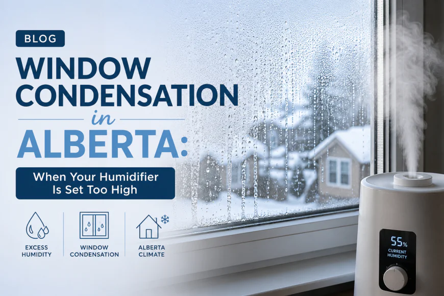 Window Condensation in Alberta: When Your Humidifier Is Set Too High