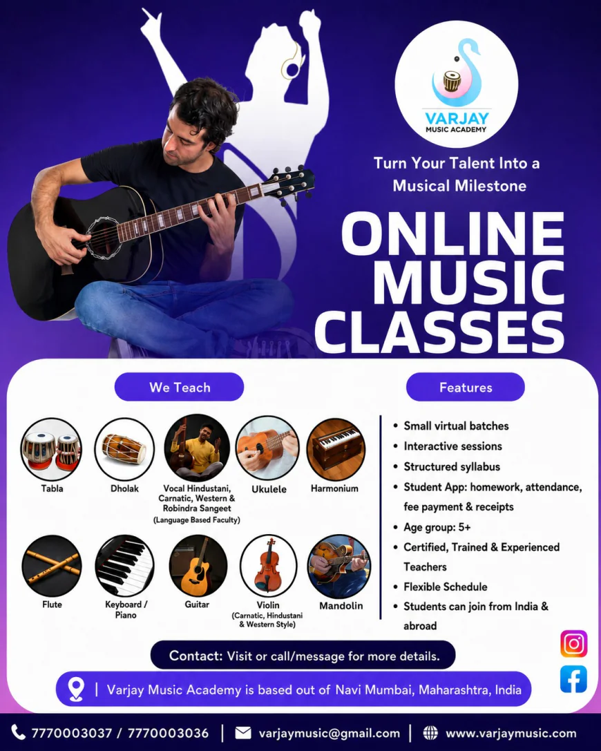 Best Classical Music Classes in Navi Mumbai | Varjay Music