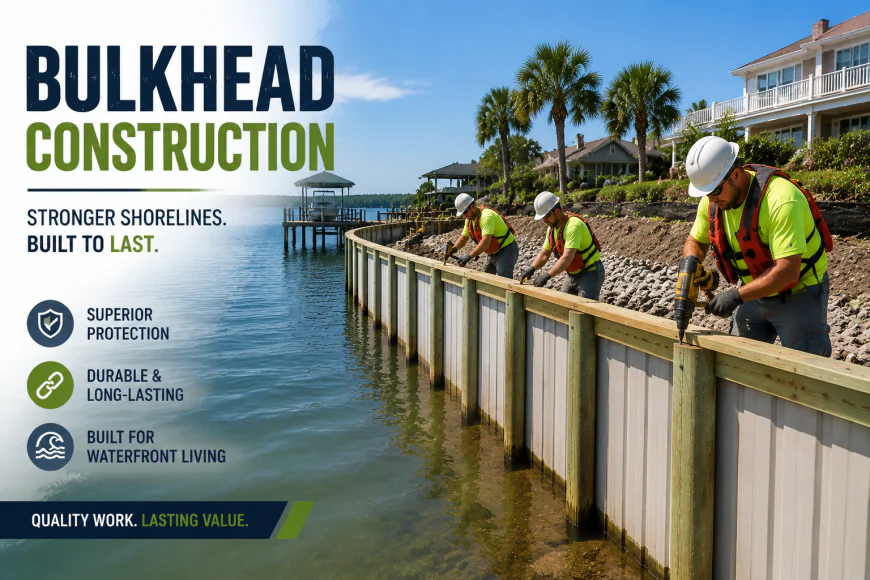 How Modern Bulkhead Construction Helps Preserve Waterfront Land and Improve Property Safety