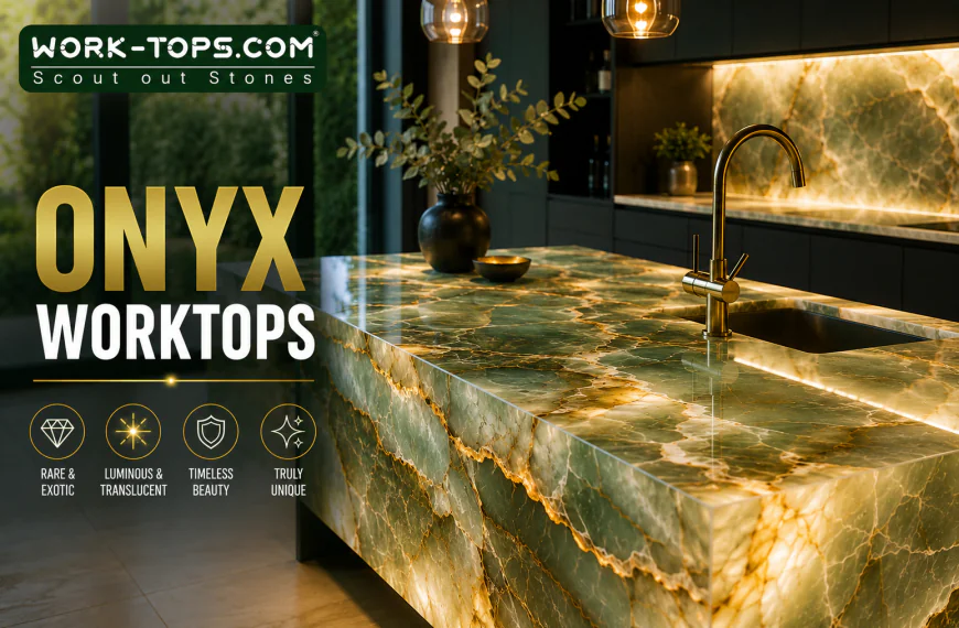 Onyx Worktops: Rare, Luminous Natural Stone Delivered UK Wide