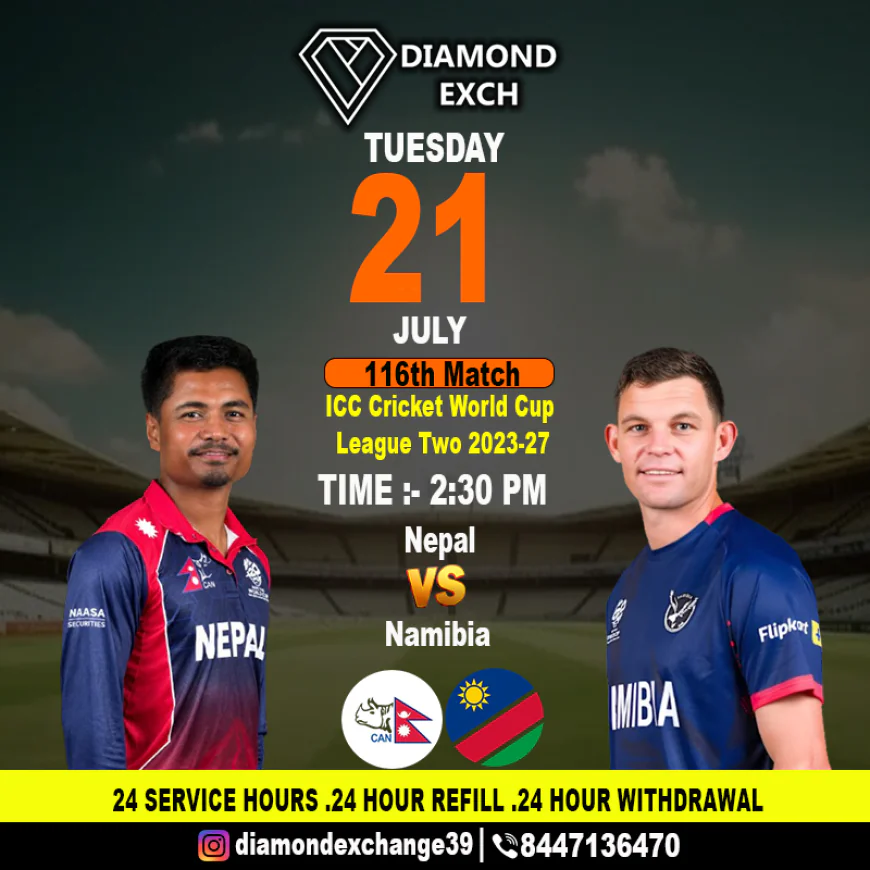 Clash of Titans: Nepal vs Namibia in the Diamond Exchange ID, 116th Match of ICC Cricket World Cup League Two.