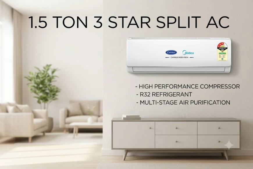 Carrier Midea India: The Best Choice for a 1.5 Ton 3 Star Split AC in India