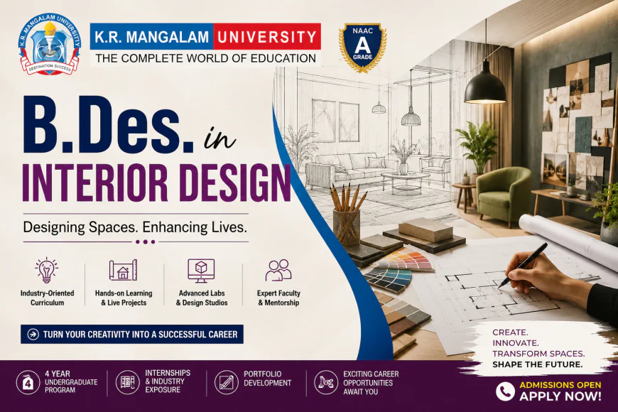 B.Des. in Interior Design Course Details: Eligibility, Scope & Career Opportunities After 12th