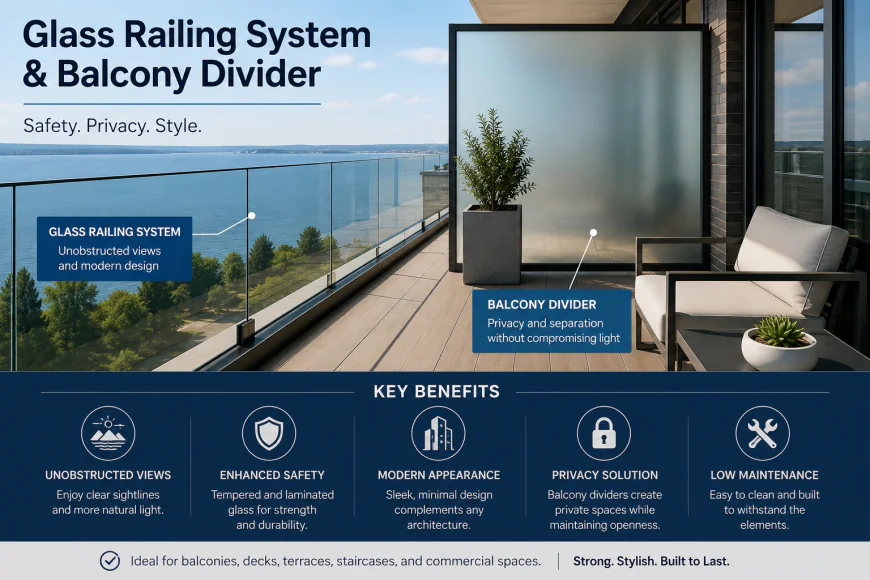 Glass Railing System and Balcony Divider: A Complete Guide to Modern Safety and Design