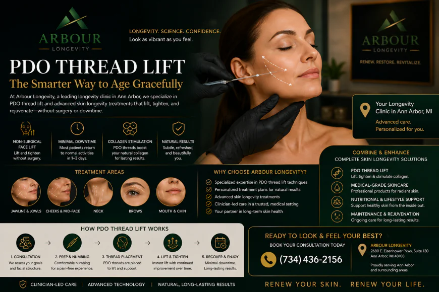 Longevity Clinic in Ann Arbor | PDO Thread Lift & Skincare