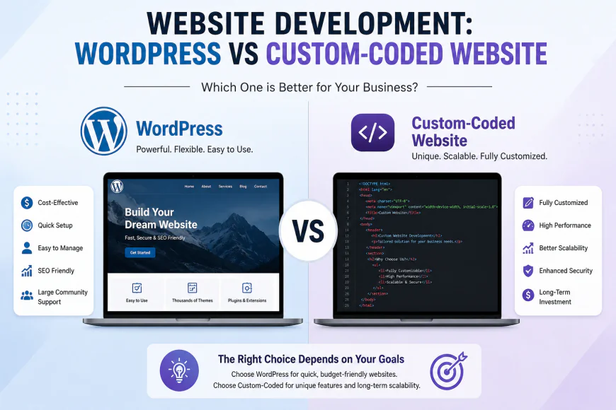 Website Development: WordPress vs Custom-Coded Website