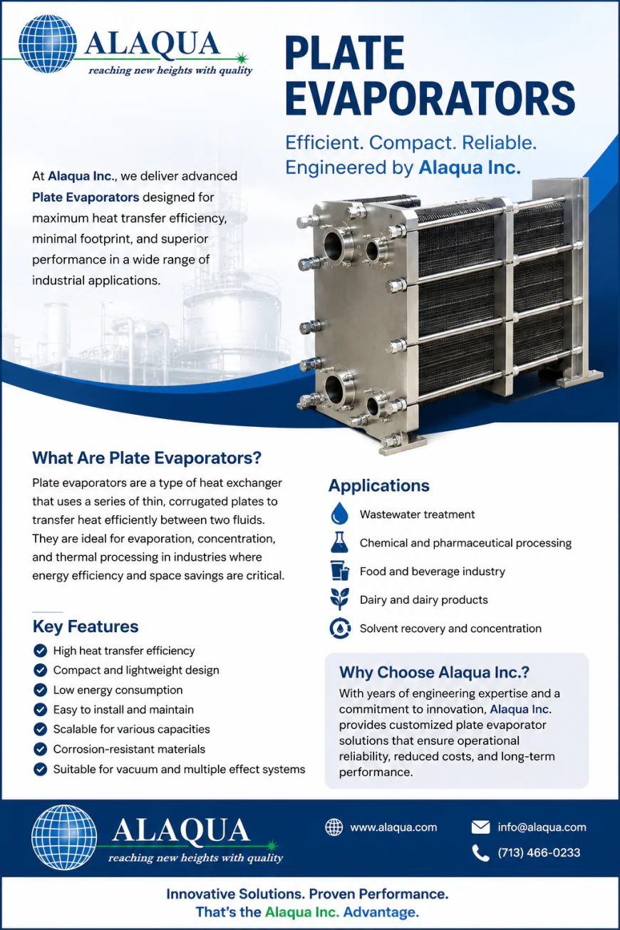 Plate Evaporators: High-Efficiency Thermal Solutions by Alaqua Inc