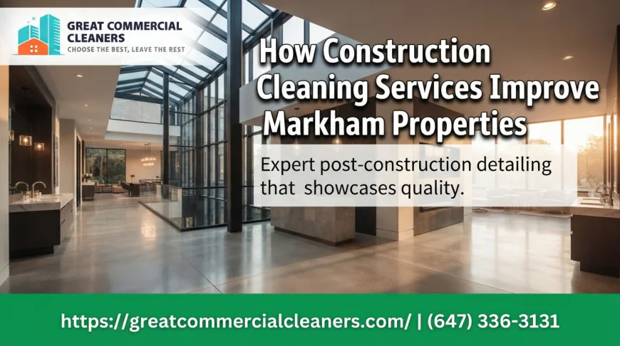 How Construction Cleaning Services Improve Markham Properties