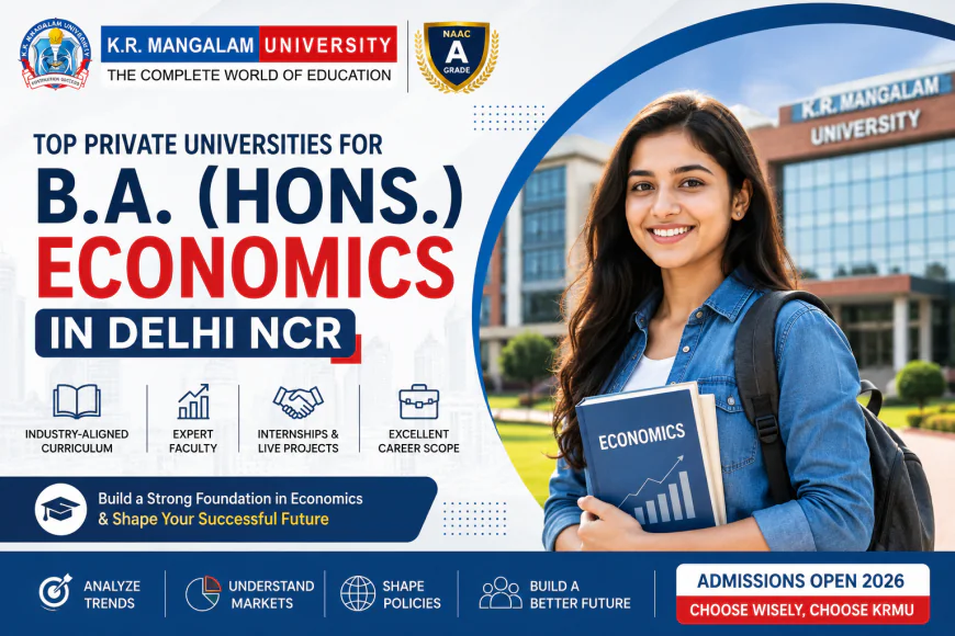 Top Private Universities for B.A. (Hons.) Economics in Delhi NCR