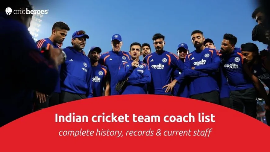 India National Cricket Team Coaches: Complete List, Tenure & Major Achievements
