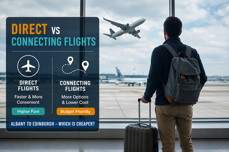 Direct vs Connecting Flights from Albany to Edinburgh – Which Is Cheaper? (Complete Cost Comparison Guide)