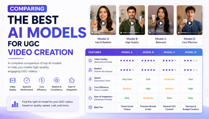 Comparing the Best AI Models for UGC Video Creation