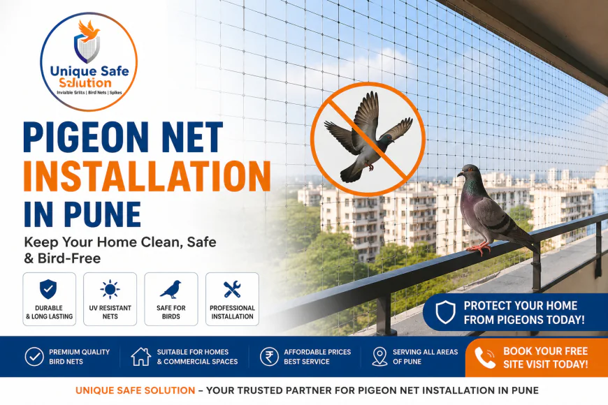 Best Pigeon Net Installation in Pune | Bird Net Services | Unique Safe Solution