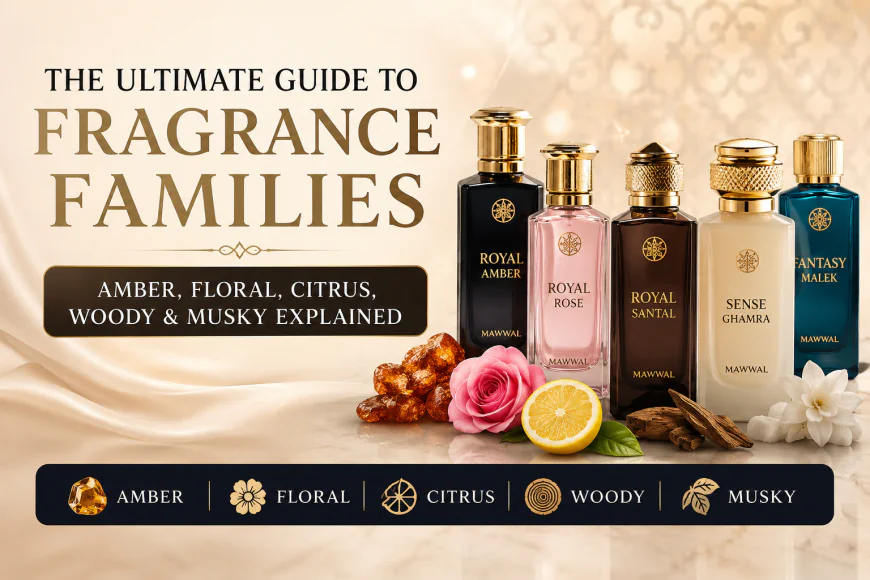 The Ultimate Guide to Fragrance Families: Amber, Floral, Citrus, Woody & Musky Explained