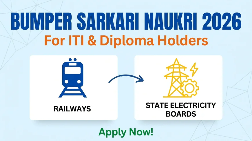 Bumper Sarkari Naukri 2026 for ITI and Diploma holders in Railways and State Electricity Boards