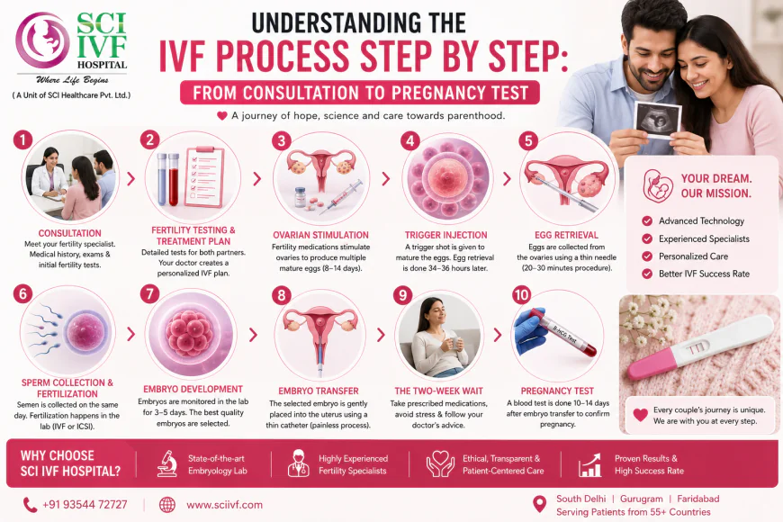 Understanding the IVF Process Step by Step: From Consultation to Pregnancy Test