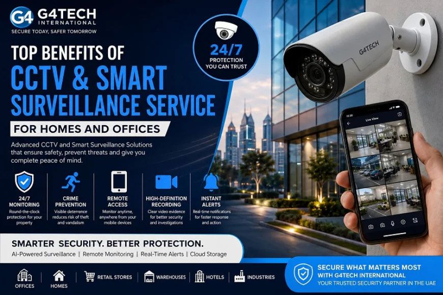 Top Benefits of Installing CCTV & Smart Surveillance Service for Homes and Offices
