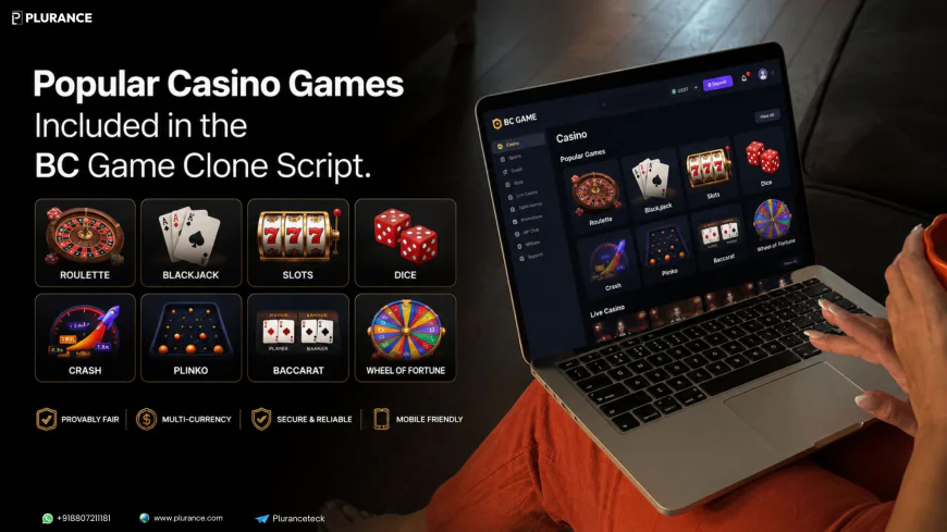 Popular Casino Games Included in the BC Game Clone Script