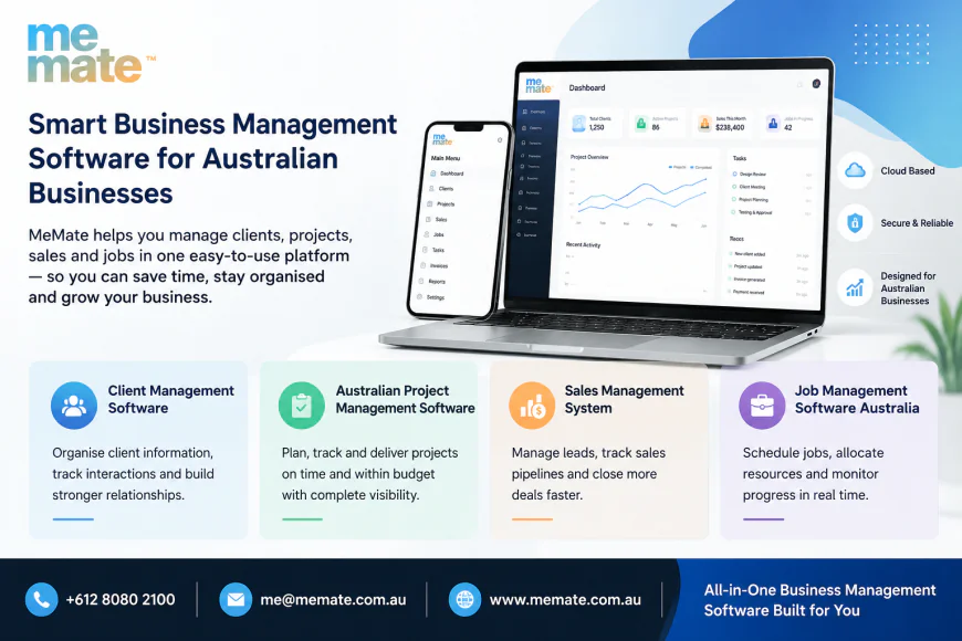 MeMate: The Smarter Way to Manage Clients, Projects, Sales, and Jobs in Australian Businesses