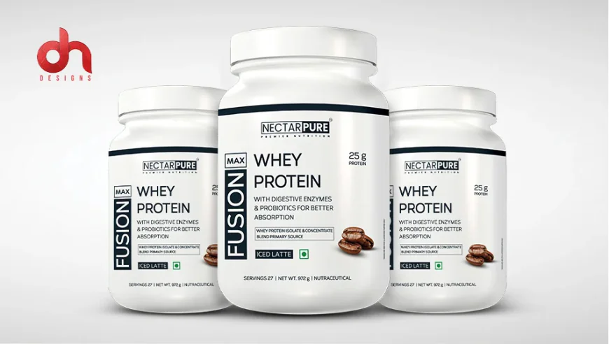 Nutrition Branding and Packaging | Protein Powder Packaging Design | Whey Protein Packaging Design