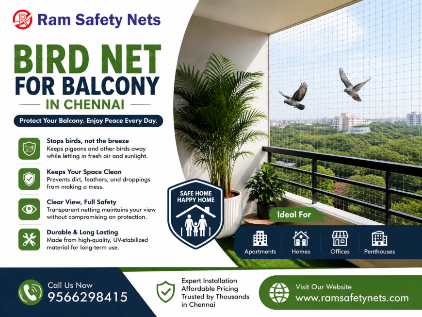 Bird Net for Balcony in Chennai